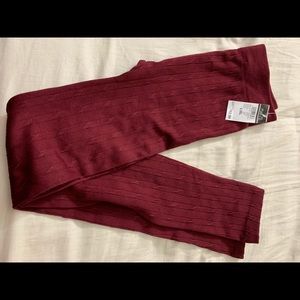 Fleece leggings and leggings